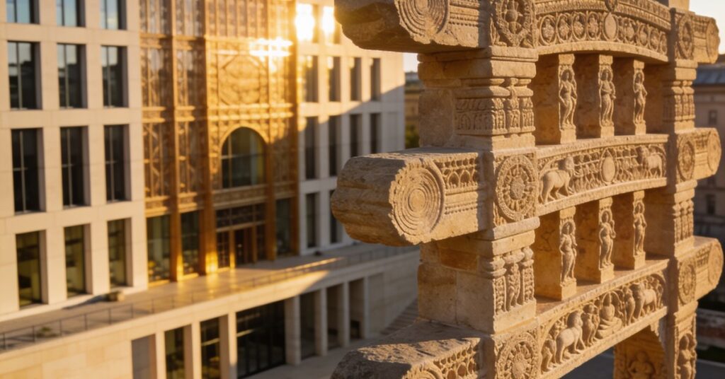 Rekonstruktion des Sanchi Tores vor Berliner Schloss: Ein neues Highlight